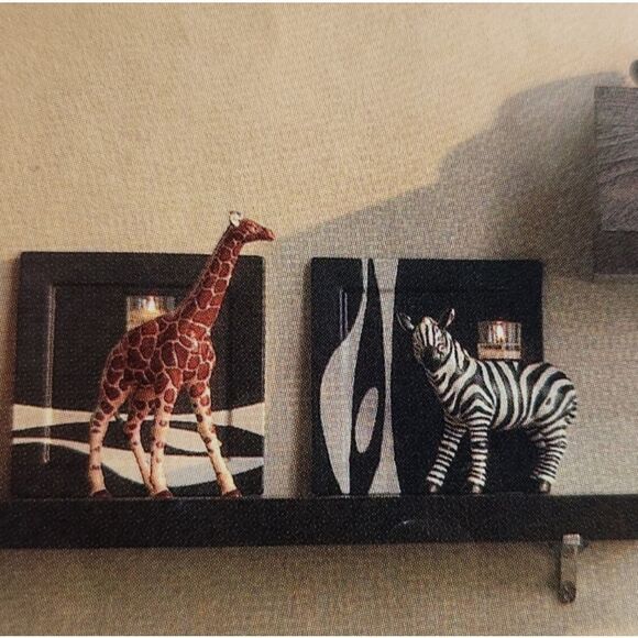 🩵PartyLite Zebra Votive/Tealight Candle Holder - Picture 16 of 16